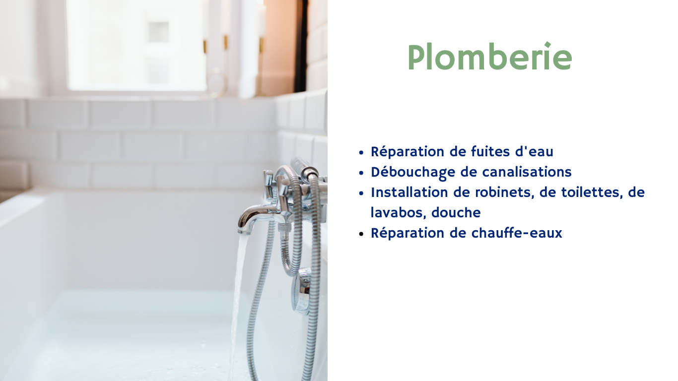 travaux de plomberie